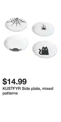 IKEA KUSTFYR Side plate, mixed patterns offer