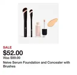 TSC Stores Neive Serum Foundation and Concealer with Brushes offer