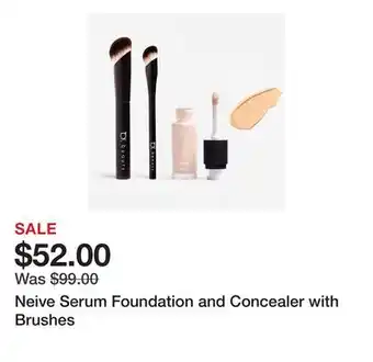 TSC Stores Neive Serum Foundation and Concealer with Brushes offer
