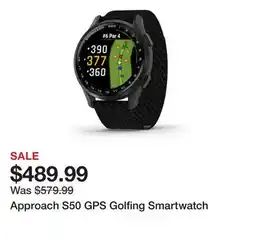 TSC Stores Approach S50 GPS Golfing Smartwatch offer