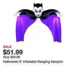 TSC Stores Halloween 6' Inflatable Hanging Vampire offer