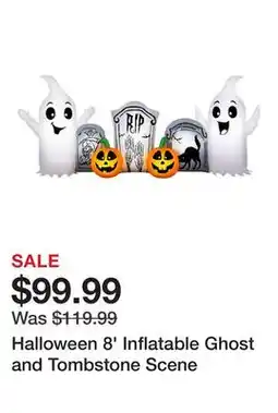 TSC Stores Halloween 8' Inflatable Ghost and Tombstone Scene offer
