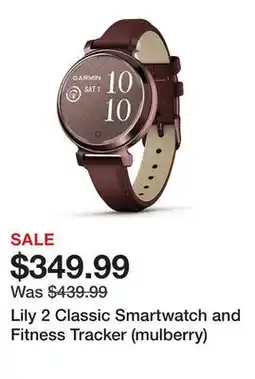 TSC Stores Lily 2 Classic Smartwatch and Fitness Tracker (mulberry) offer