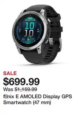TSC Stores fēnix E AMOLED Display GPS Smartwatch (47 mm) offer
