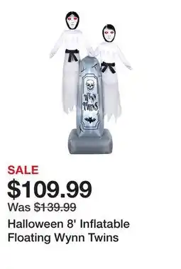 TSC Stores Halloween 8' Inflatable Floating Wynn Twins offer