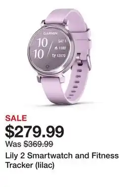 TSC Stores Lily 2 Smartwatch and Fitness Tracker (lilac) offer