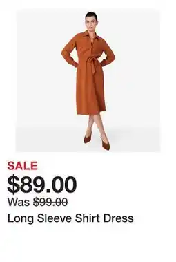 TSC Stores Long Sleeve Shirt Dress offer