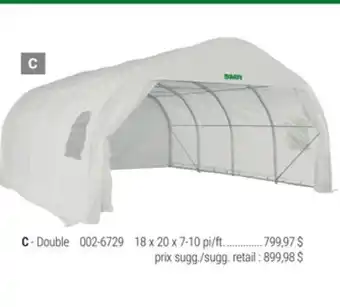 BMR 11 X 10 X 20 pi ABRI D'AUTO offer