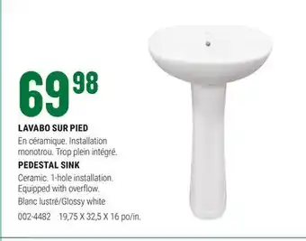 BMR LAVABO SUR PIED offer