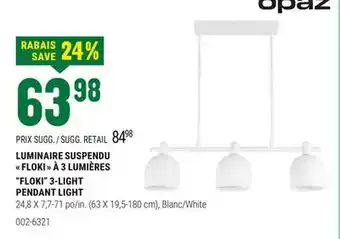 BMR LUMINAIRE SUSPENDU  FLOKI  À 3 LUMIÈRES offer