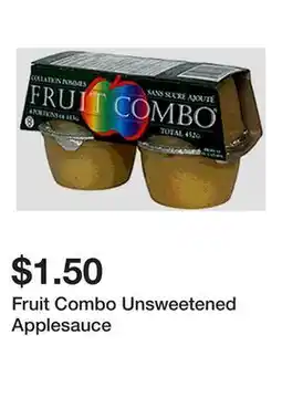 Dollarama Fruit Combo Unsweetened Applesauce offer