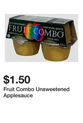 Dollarama Fruit Combo Unsweetened Applesauce offer