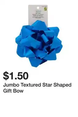 Dollarama Jumbo Textured Star Shaped Gift Bow offer