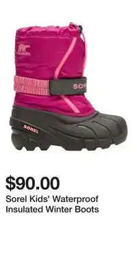 Sport Chek Sorel Kids' Waterproof Insulated Winter Boots offer