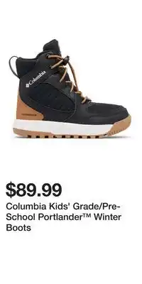 Sport Chek Columbia Kids' Grade/Pre-School Portlander Winter Boots offer