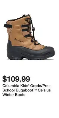 Sport Chek Columbia Kids' Grade/Pre-School Bugaboot Celsius Winter Boots offer