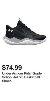 Sport Chek Under Armour Kids' Grade School Jet '23 Basketball Shoes offer