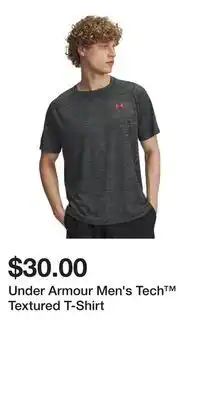 Sport Chek Under Armour Men's Tech Textured T-Shirt offer