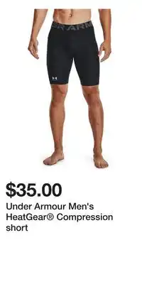 Sport Chek Under Armour Men's HeatGear Compression short offer