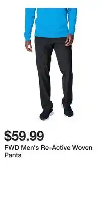 Sport Chek FWD Men's Re-Active Woven Pants offer