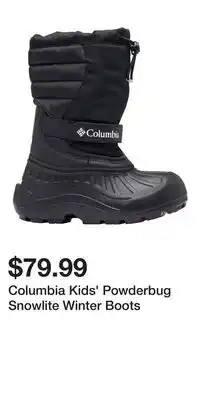 Sport Chek Columbia Kids' Powderbug Snowlite Winter Boots offer