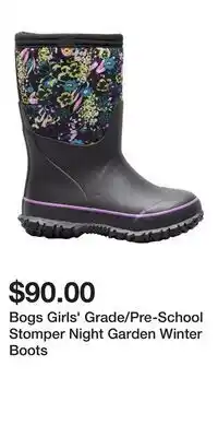 Sport Chek Bogs Girls' Grade/Pre-School Stomper Night Garden Winter Boots offer