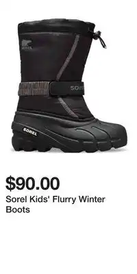 Sport Chek Sorel Kids' Flurry Winter Boots offer