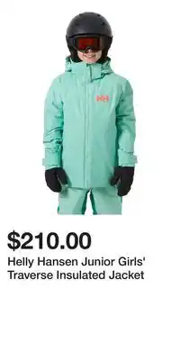 Sport Chek Helly Hansen Junior Girls' Traverse Insulated Jacket offer