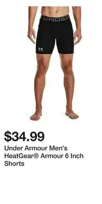 Sport Chek Under Armour Men's HeatGear Armour 6 Inch Shorts offer