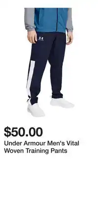 Sport Chek Under Armour Men's Vital Woven Training Pants offer