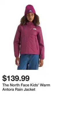 Sport Chek The North Face Kids' Warm Antora Rain Jacket offer