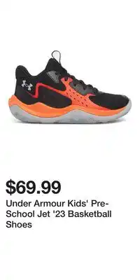 Sport Chek Under Armour Kids' Pre-School Jet '23 Basketball Shoes offer