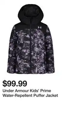 Sport Chek Under Armour Kids' Prime Water-Repellent Puffer Jacket offer