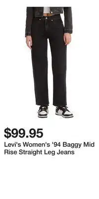 Mark's Levi's Women's '94 Baggy Mid Rise Straight Leg Jeans offer