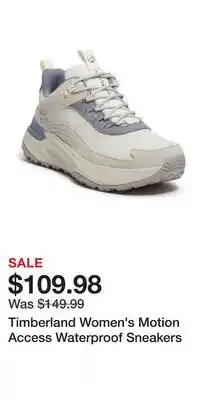 Mark's Timberland Women's Motion Access Waterproof Sneakers offer