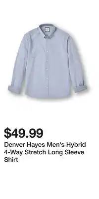 Mark's Denver Hayes Men's Hybrid 4-Way Stretch Long Sleeve Shirt offer