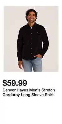 Mark's Denver Hayes Men's Stretch Corduroy Long Sleeve Shirt offer