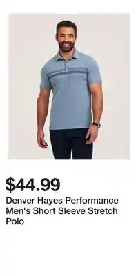 Mark's Denver Hayes Performance Men's Short Sleeve Stretch Polo offer