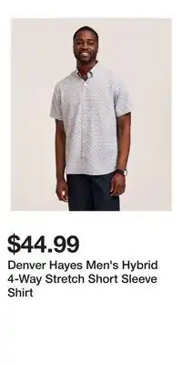 Mark's Denver Hayes Men's Hybrid 4-Way Stretch Short Sleeve Shirt offer