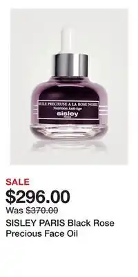 Holt Renfrew SISLEY PARIS Black Rose Precious Face Oil offer