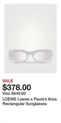 Holt Renfrew LOEWE Loewe x Paula's Ibiza Rectangular Sunglasses offer