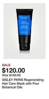 Holt Renfrew SISLEY PARIS Regenerating Hair Care Mask with Four Botanical Oils offer