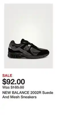 Holt Renfrew NEW BALANCE 2002R Suede And Mesh Sneakers offer
