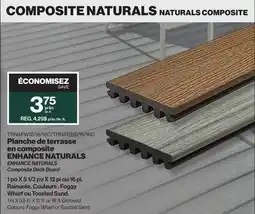 Patrick Morin ENHANCE NATURALS Composite Deck Board offer