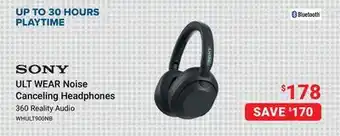 Visions Electronics SONY ULT WEAR Noise Canceling Headphones offer