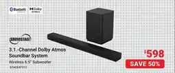 Visions Electronics Soundstage 3.1.-Channel Dolby Atmos Soundbar System offer
