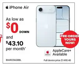 Visions Electronics iPhone Air AppleCare offer
