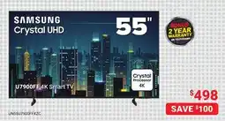 Visions Electronics Samsung 55 U7900FF 4K Smart TV offer