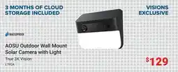Visions Electronics AOSU Outdoor Wall Mount Solar Camera with Light offer