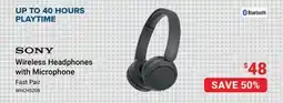 Visions Electronics Wireless Headphones with Microphone offer
